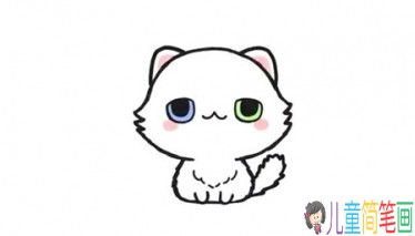 简单的萌萌小猫咪简笔画画法