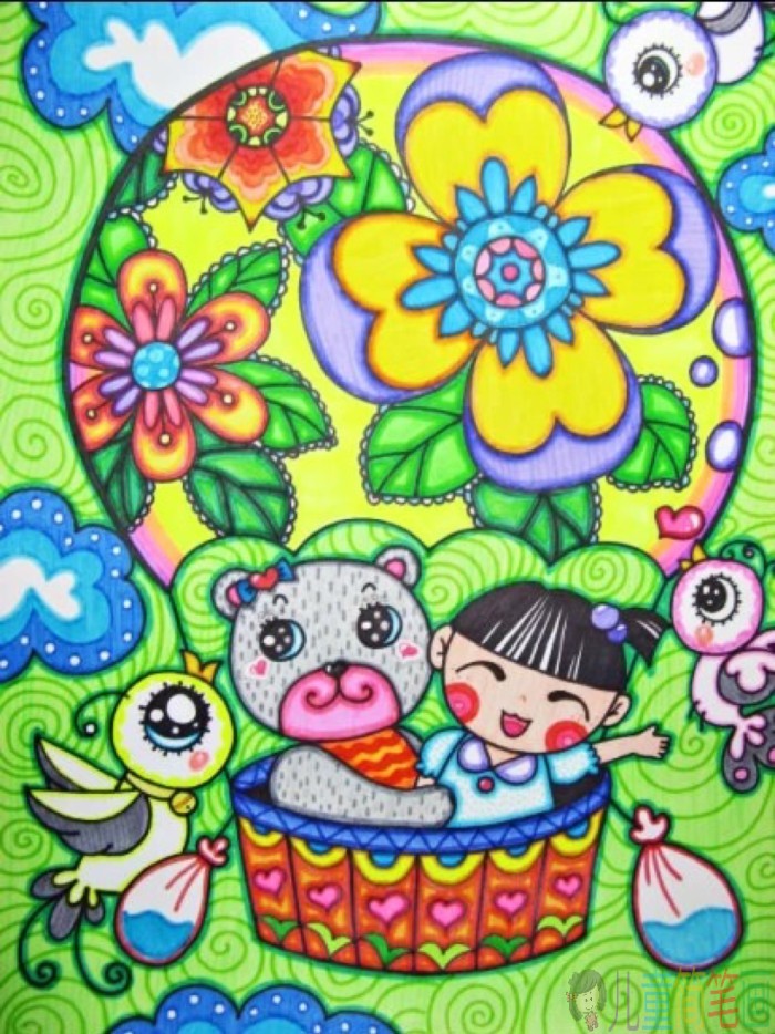 儿童画风景画画图片大全