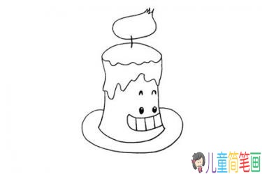 蜡烛简笔画画法步骤