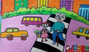 以社会主义价值观为主题的儿童画作品