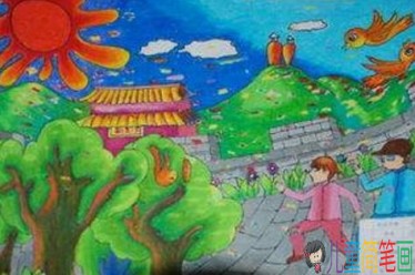 小学生画祖国的大好河山儿童画图片大全