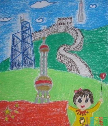 小学生画祖国的大好河山儿童画图片大全