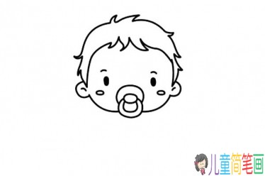 萌娃宝宝简笔画的画法