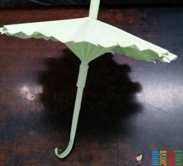 幼儿园手工雨伞，小彩纸怎么折雨伞