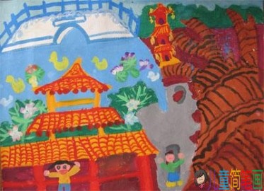 小学生画祖国的大好河山儿童画图片大全