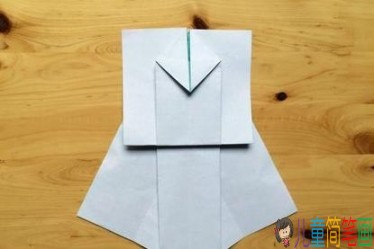儿童手工折纸晚礼服折法