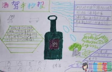 安全出行，严禁酒驾主题手抄报