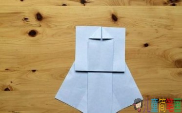 儿童手工折纸晚礼服折法