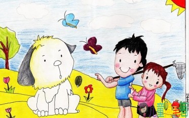 以快乐童年为主题的儿童画有哪些