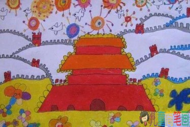 小学生画祖国的大好河山儿童画图片大全