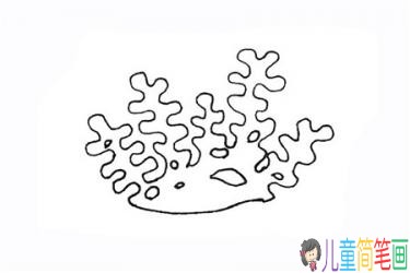 彩色珊瑚简笔画的画法