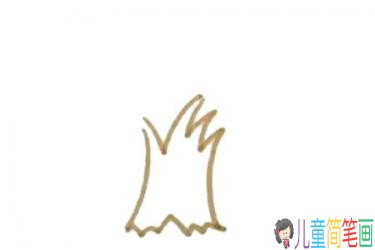 漂亮的卡通樱花树简笔画画法步骤