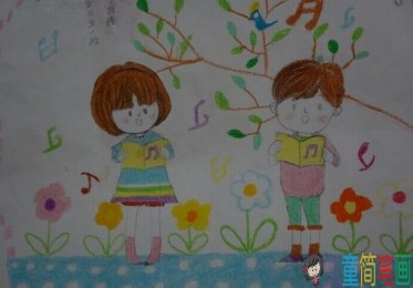 养成爱阅读好习惯的儿童画