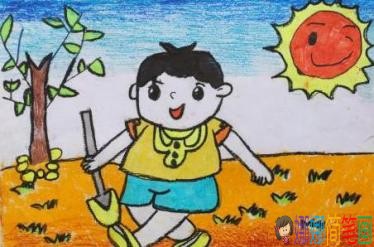 以劳动为主题的五一劳动节儿童画有哪些