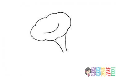 彩色喇叭花的简笔画画法