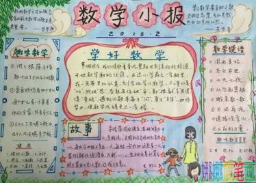 六年级有趣的数学王国手抄报图片