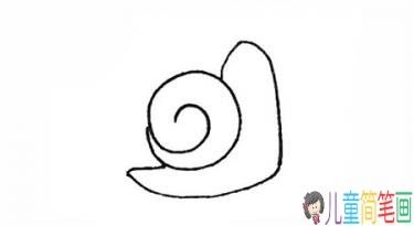 蜗牛彩色简笔画的画法