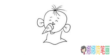 卡通画大耳朵图图简笔画步骤