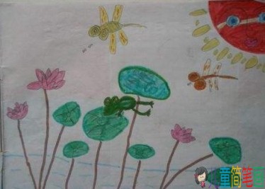 以蜻蜓为主题的儿童画大全