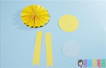 五一劳动节奖章的小手工制作方法