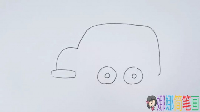 儿童校车的简笔画画法