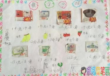 爱护人民币手抄报图片