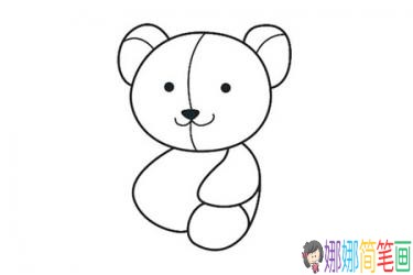小熊的彩色简笔画的画法