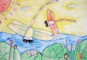 以蜻蜓为主题的儿童画大全
