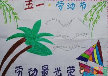 关于2019五一劳动节幼儿园的画画怎么画