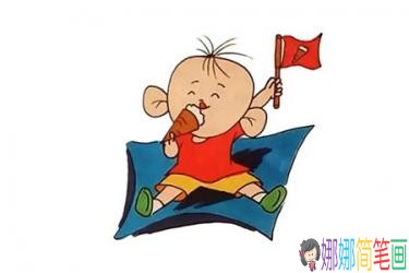 卡通画大耳朵图图简笔画步骤