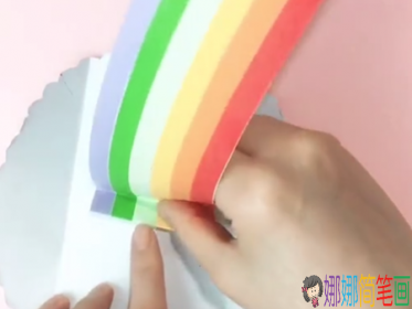 创意彩虹卡片五一劳动节手工制作