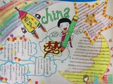 以中国梦我的梦为主题的手抄报图片