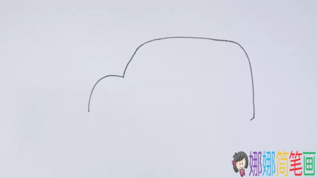 儿童校车的简笔画画法