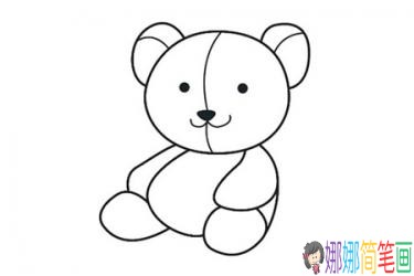 小熊的彩色简笔画的画法
