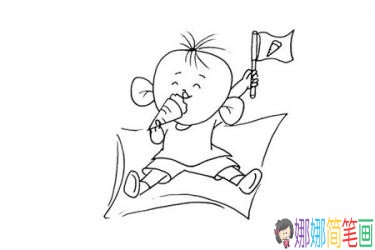 卡通画大耳朵图图简笔画步骤