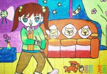 以劳动为主题的五一劳动节儿童画有哪些
