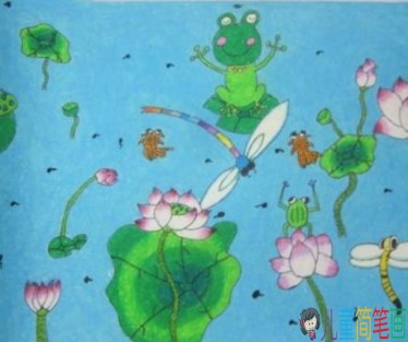 以蜻蜓为主题的儿童画大全
