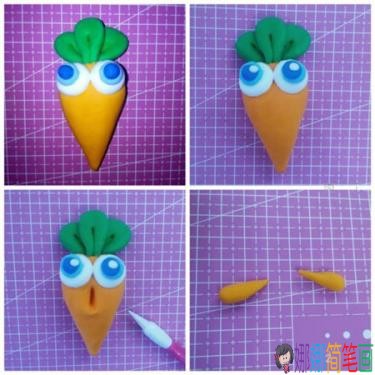 儿童节手工彩泥制作，简单五步制作保卫萝卜摆件