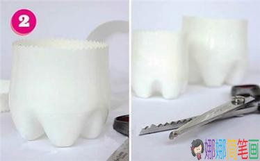 儿童创意手工，环保塑料小杯子制作过程