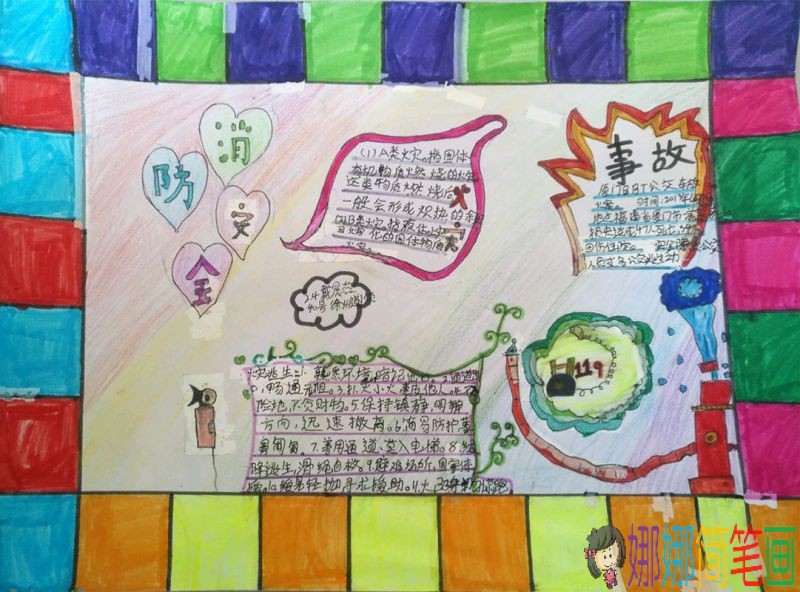 消防安全人人有责,简单的消防常识手抄报/儿童简笔画 消防安全人人有责,简单的消防常识手抄报