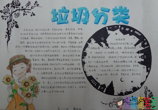 争做环保小标兵,倡导垃圾分类环保手抄报/儿童简笔画 争做环保小标兵,倡导垃圾分类环保手抄报