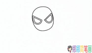 Q版小蜘蛛侠的简笔画画法图解