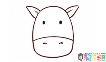 简单可爱的卡通小斑马儿童简笔画的画法