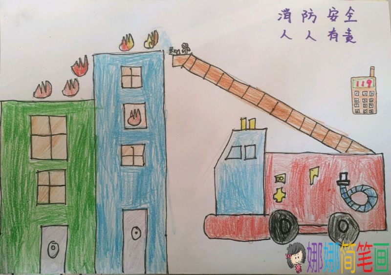 消防安全人人有责,简单的消防常识手抄报/儿童简笔画 消防安全人人有责,简单的消防常识手抄报