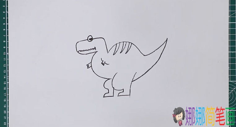 简单的霸王龙简笔画图解