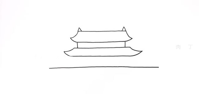 天安门简笔画教程，儿童简笔画绘画步骤
