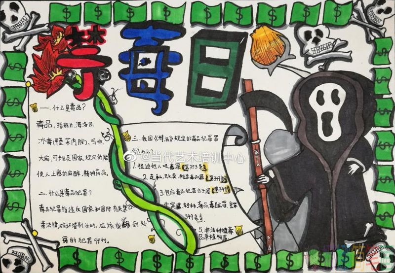禁毒日手抄报,简单又漂亮禁毒手抄报图片大全/儿童简笔画 禁毒日手抄报,简单又漂亮禁毒手抄报图片大全