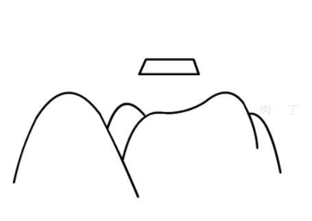 简单易学的山水风景简笔画画法步骤，幼儿简笔画作品教程