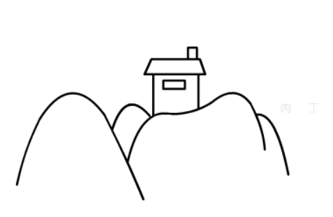 简单易学的山水风景简笔画画法步骤，幼儿简笔画作品教程