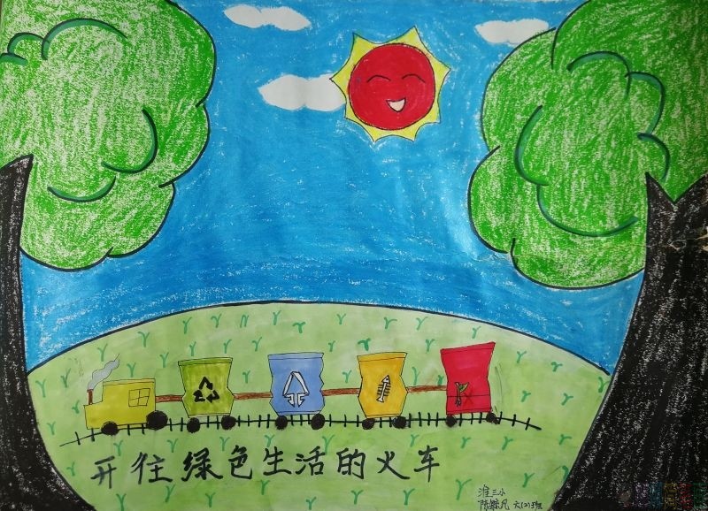 文明你我同行倡导垃圾分类投放手抄报，垃圾分一分环境美十分